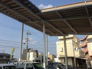 車庫及びソーラー設置